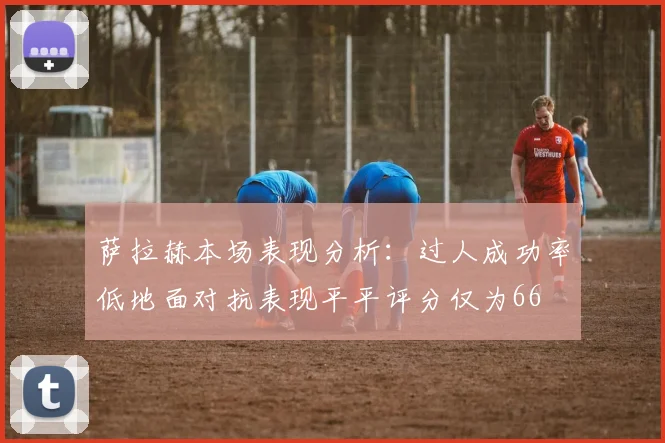 萨拉赫本场表现分析：过人成功率低地面对抗表现平平评分仅为66